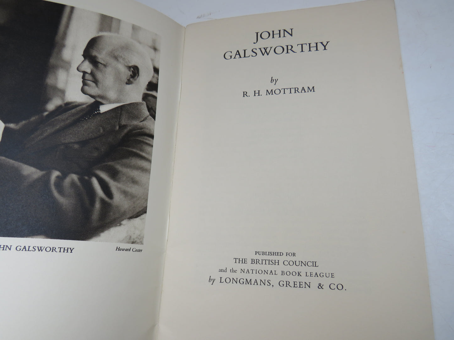 John Galsworthy By R. H. Mottram 1963