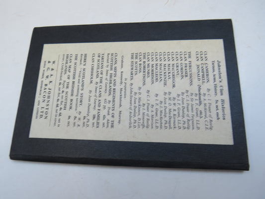 The Scotts By Jean Dunlop With Tartan and Chief's Arms In Colour and A Map 1957