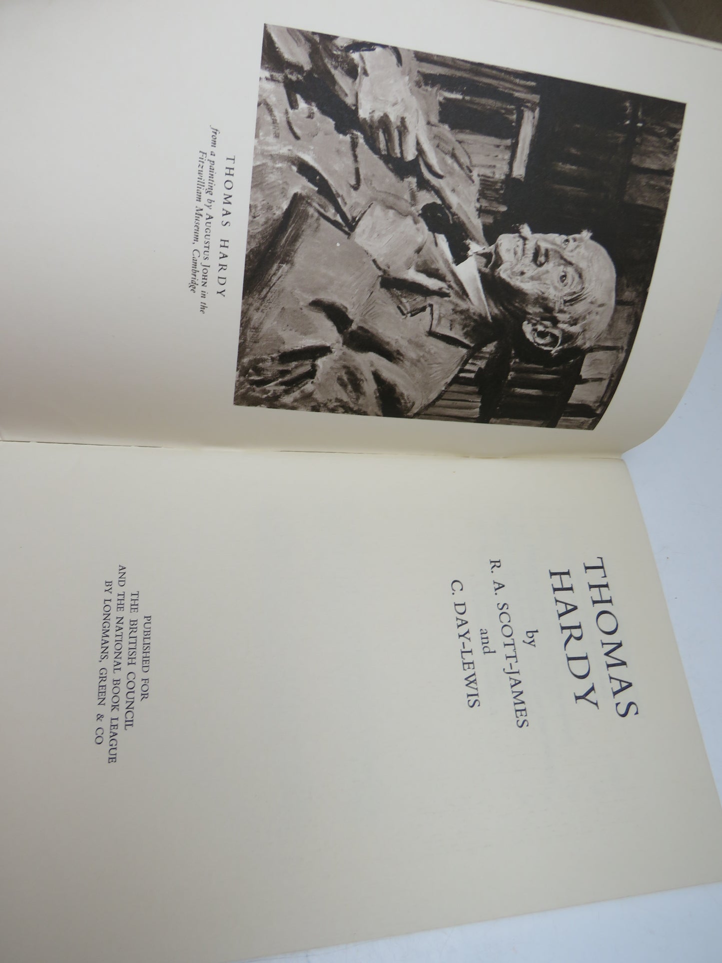 Thomas Hardy By R. A. Scott-James and C. Day Lewis 1965