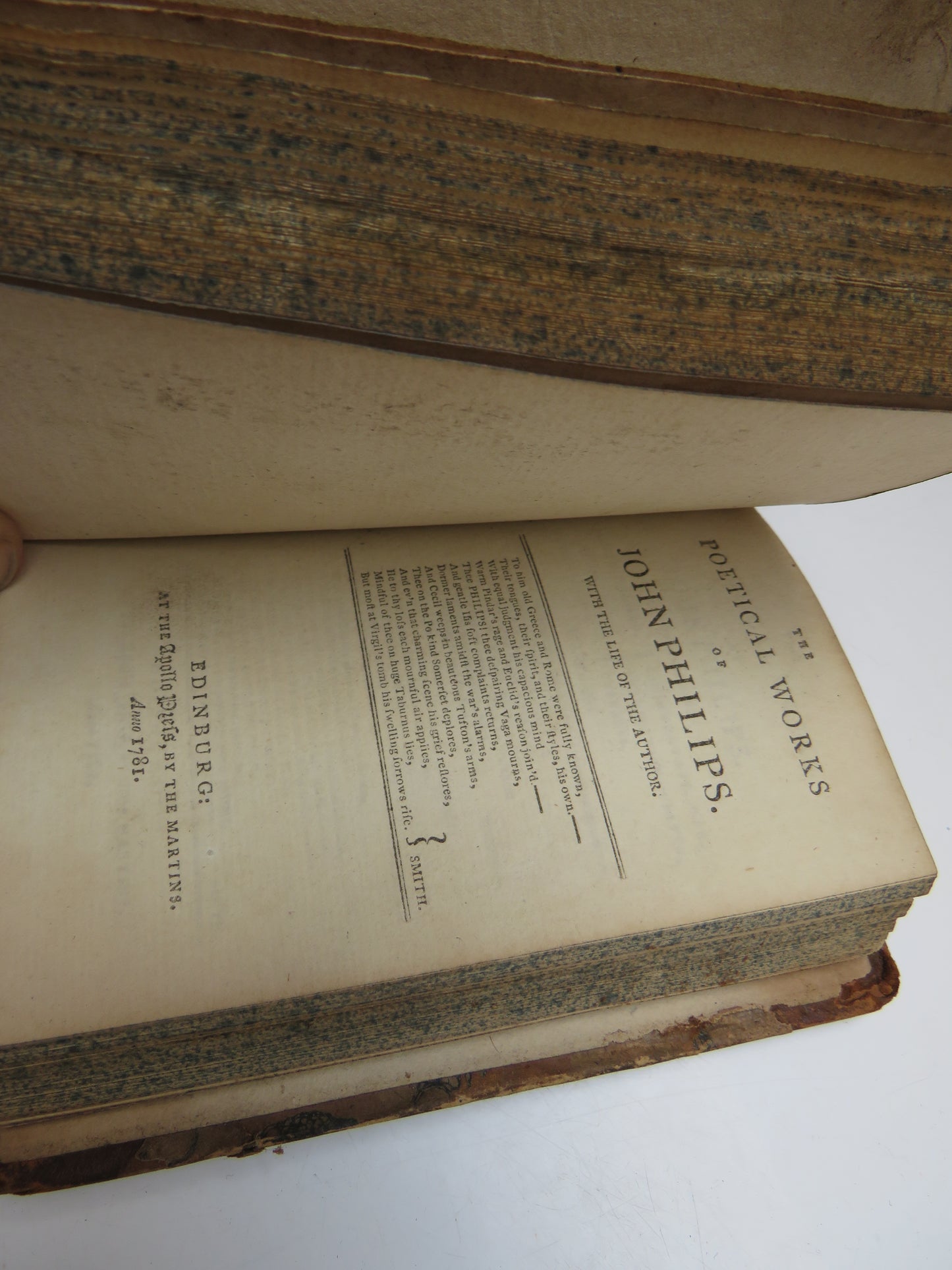 The Poetical Works of Edward Moore & John Philips 1781