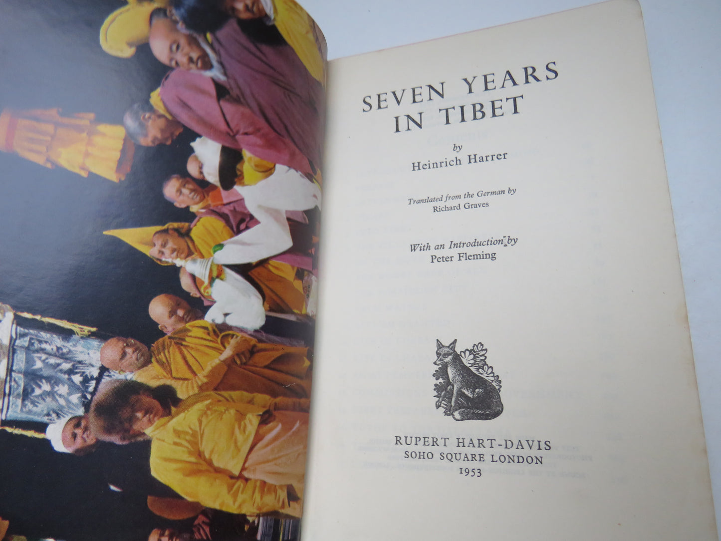 Seven Years In Tibet By Heinrich Harrer 1953 Antique Book