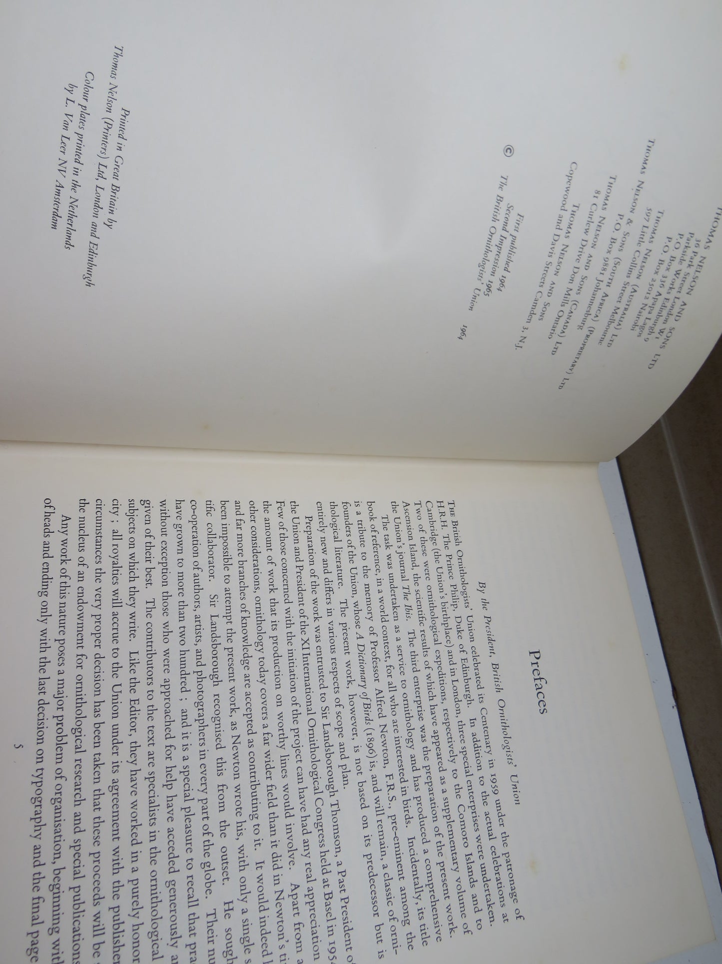 A New Dictionary of Birds, Sir A. Landsborough Thomson, 1965