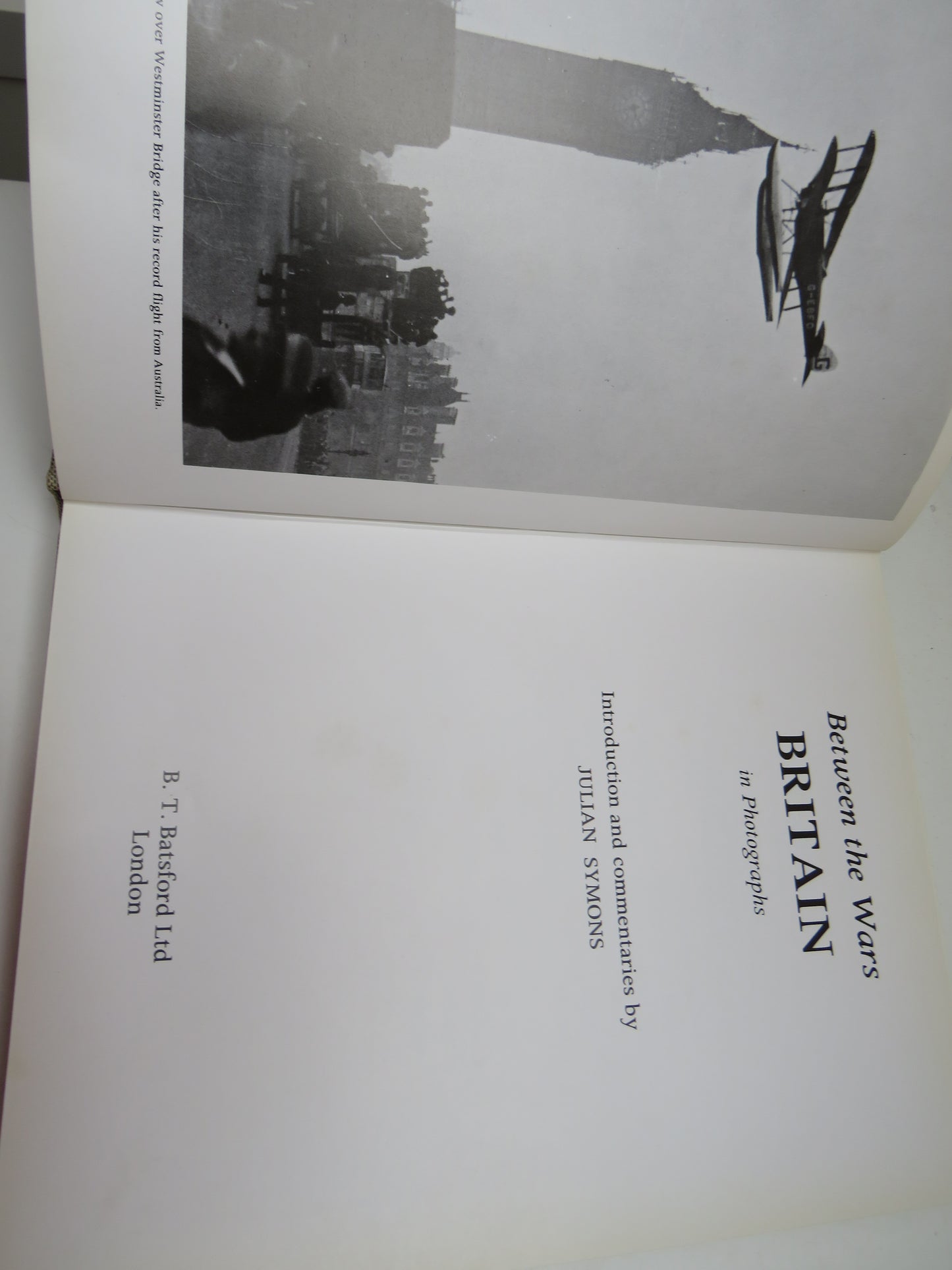 Between the Wars, Britain in Photographs, Julian Symons, 1972