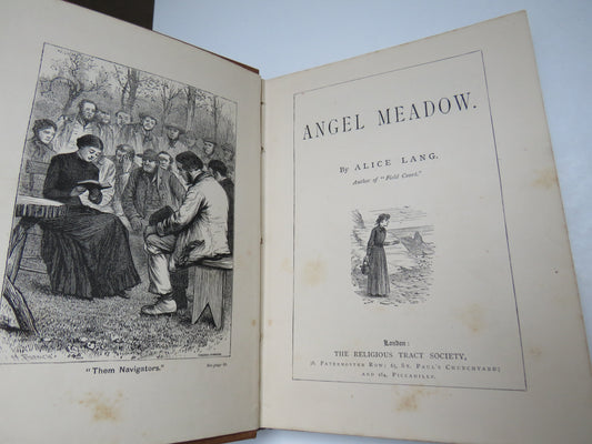 Angel Meadow By Alice Lang - Old Antique Victorian Rare Book