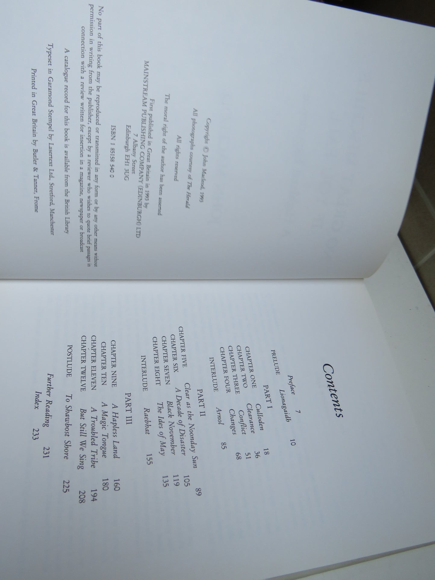 No Great Mischief If You Fall A Highland Experience By John Macleod 1993