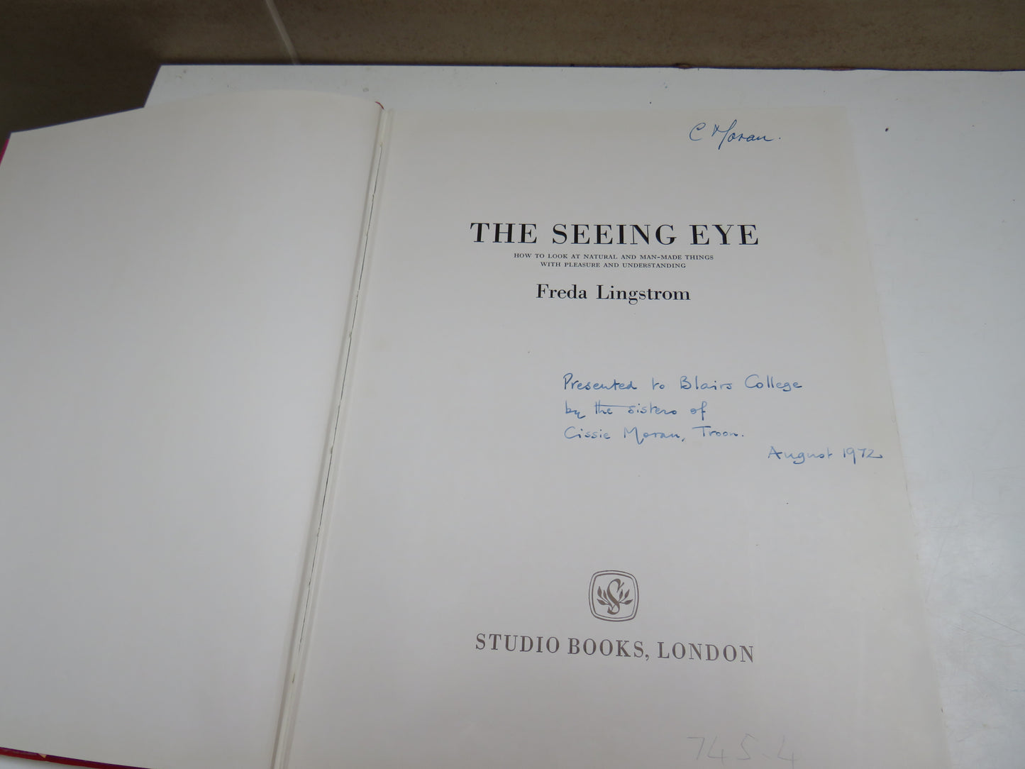 The Seeing Eye by Freda Lingstrom, 1960