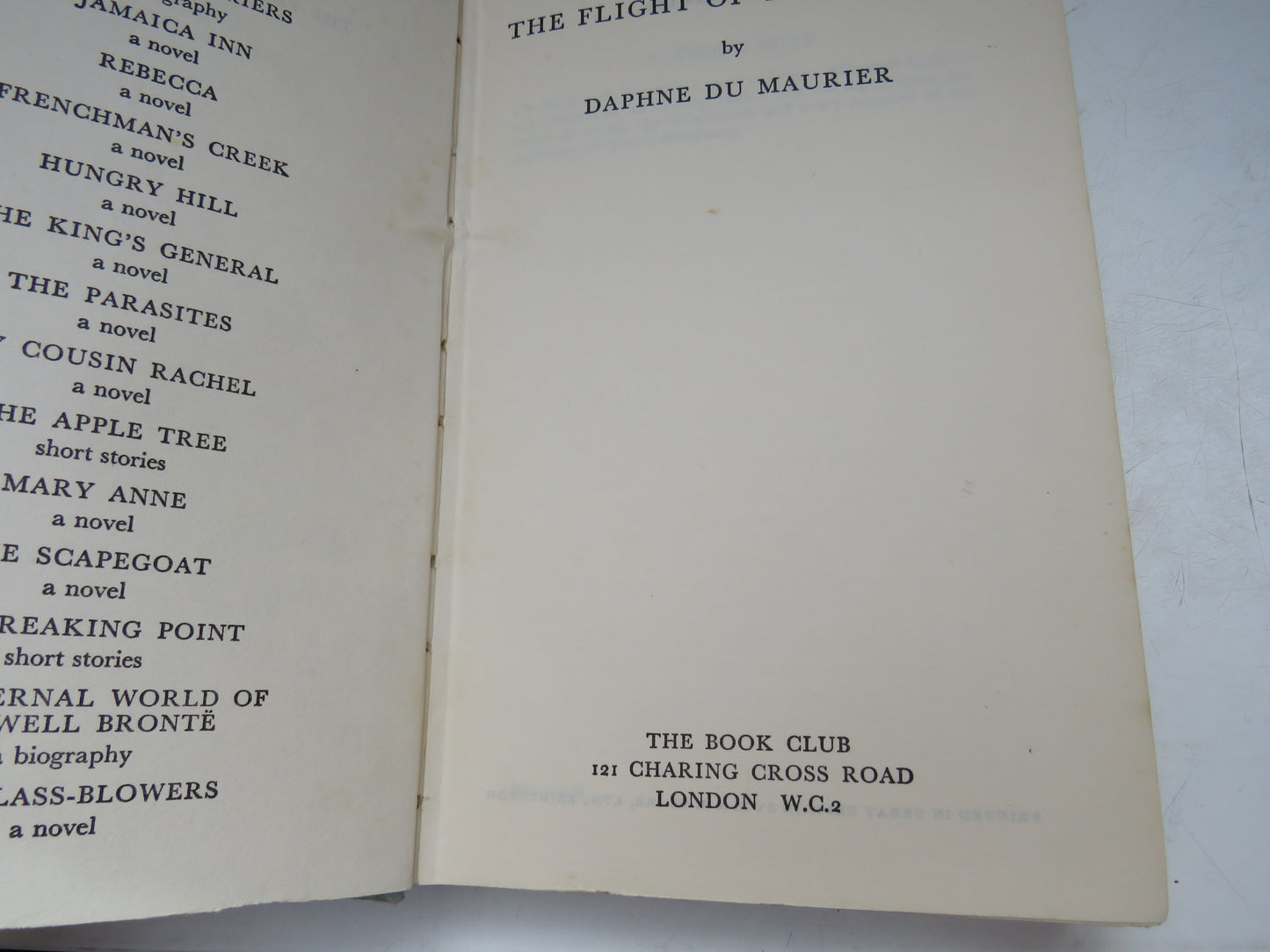 The Flight of the Falcon By Daphne Du Maurier 1965