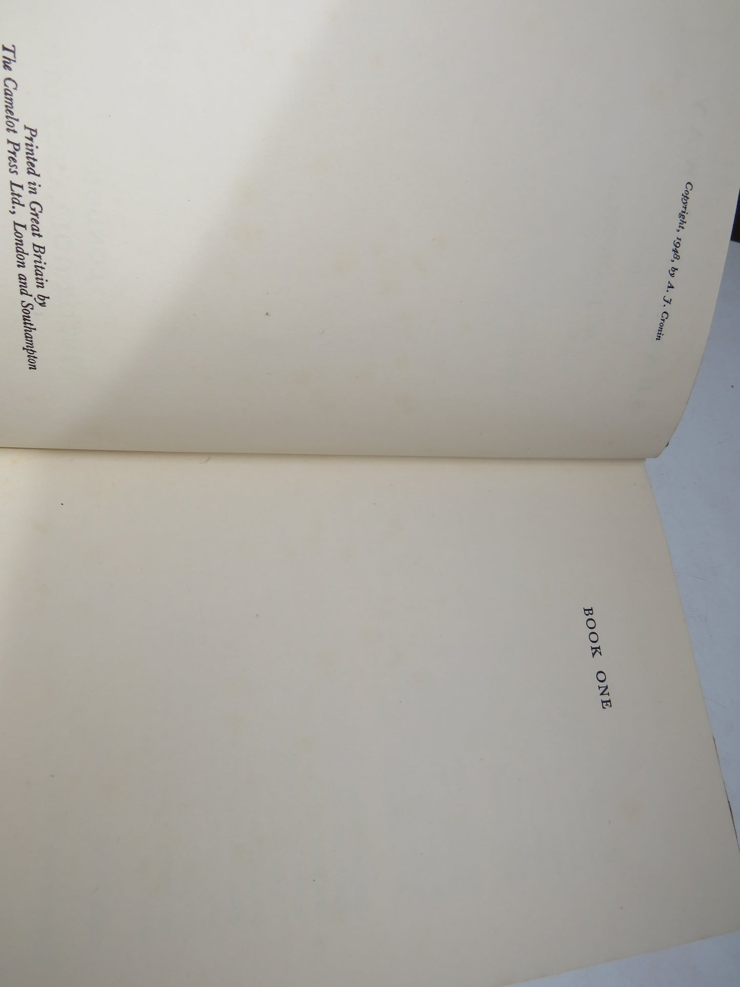 Shannon's Way By A.J. Cronin 1948
