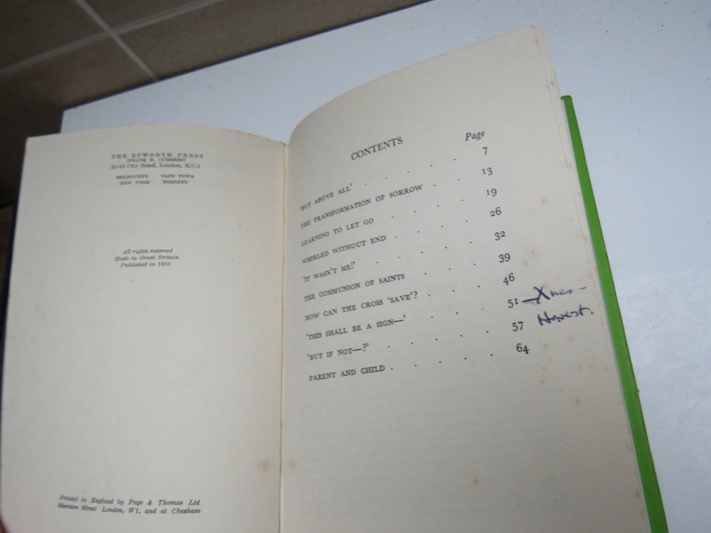 'But Above All...' More Sermons From St George's By David N. Francis 1956