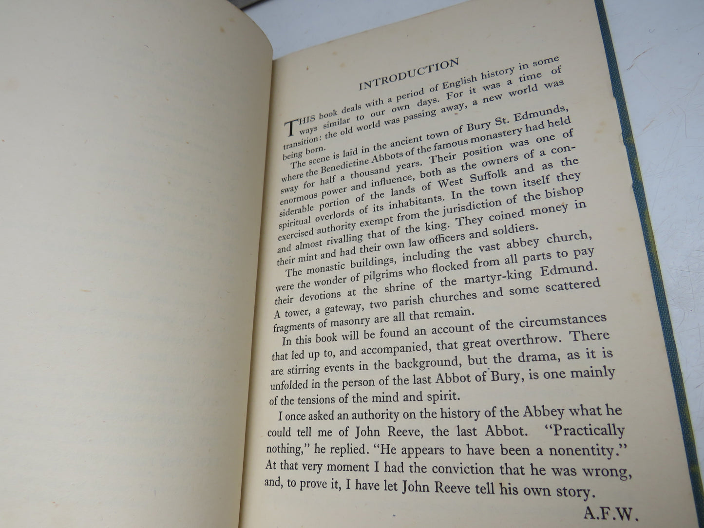 The Last Abbot By A. F. Webling 1946