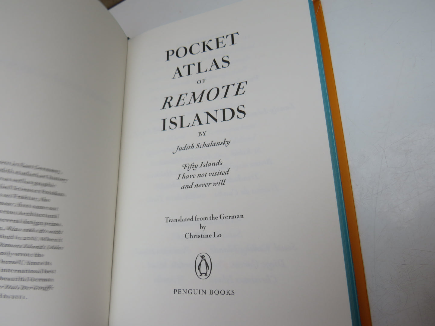 Pocket Atlas of Remote Islands by Judith Schalansky, Penguin Book