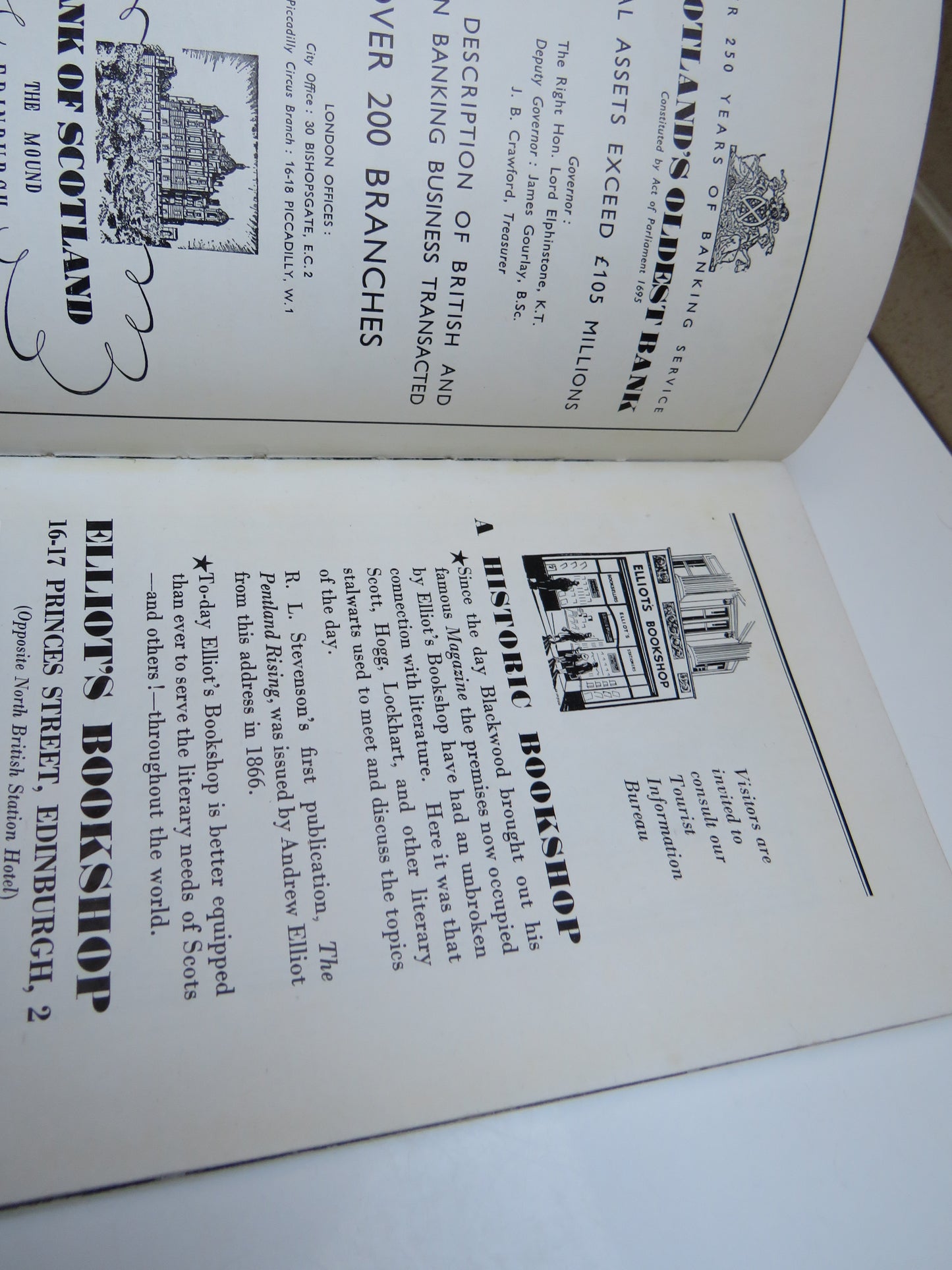 The City and Royal Burgh of Edinburgh, The Official Guide, Designed and Printed by Pillans & Wilson, Edinburgh