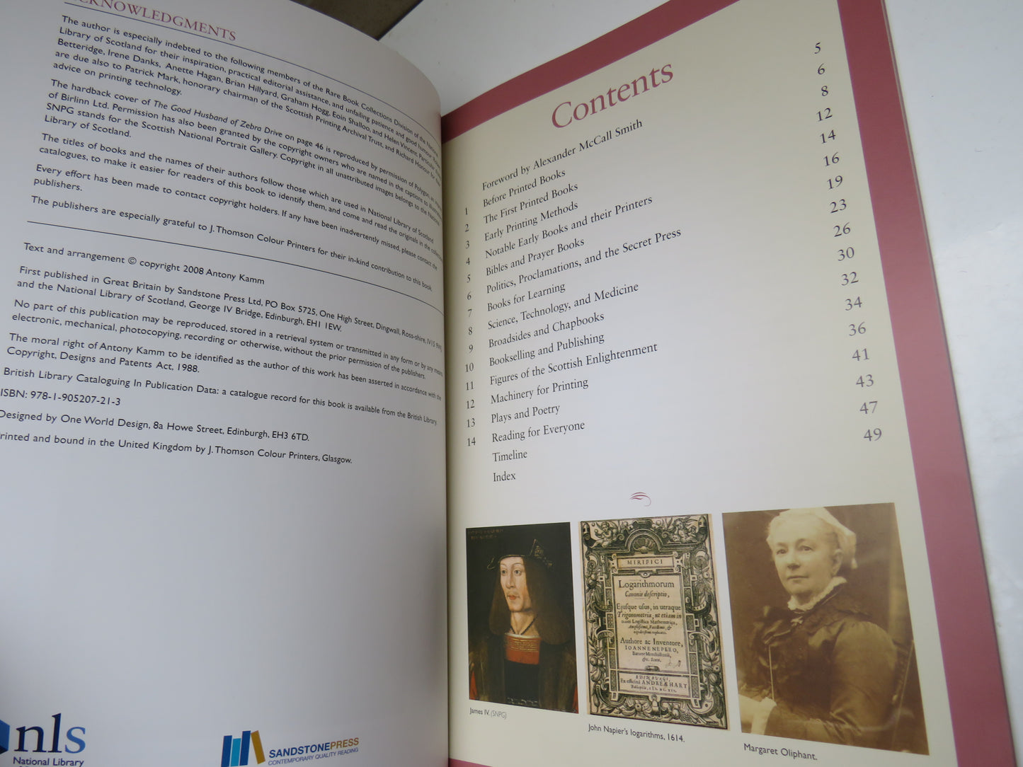 Scottish Printed Books 1508-2008 by Antony Kamm, 2008