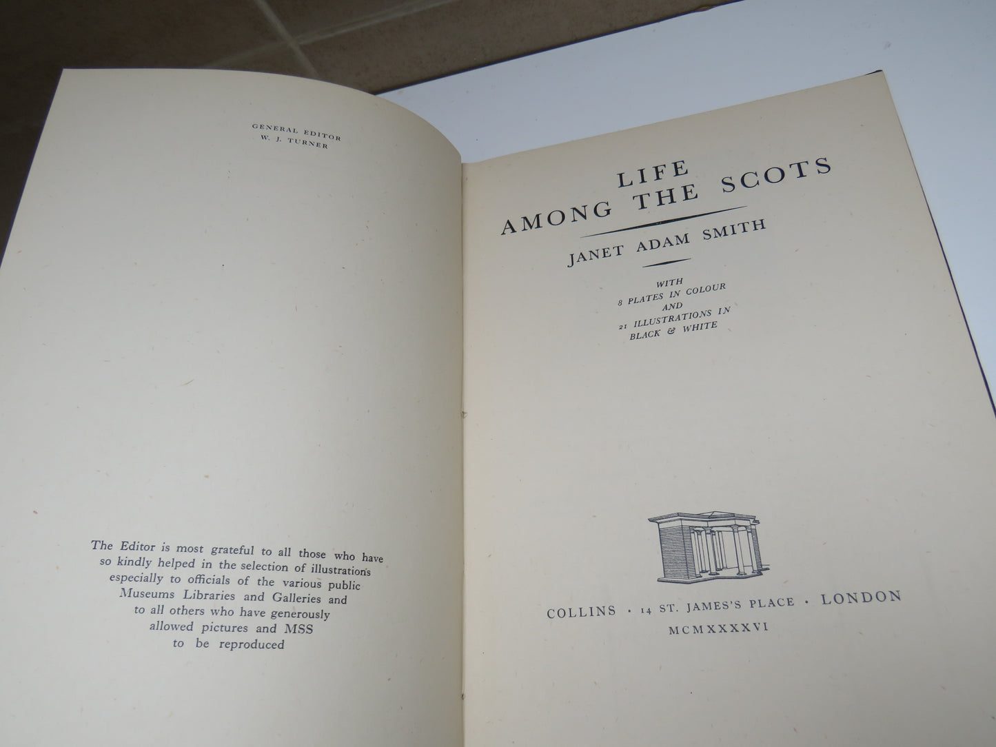 Life Among the Scots by Janet Adam Smith, 1946, Antique Book