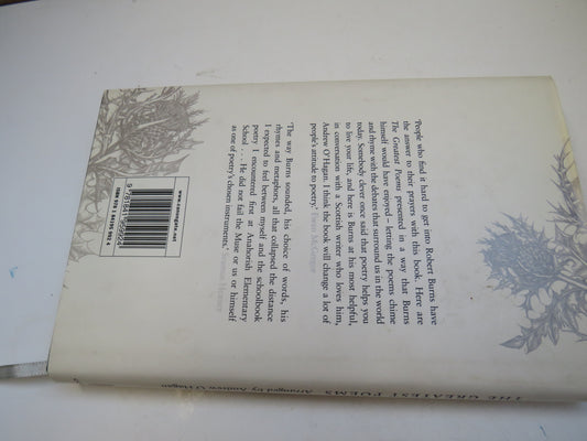 A Night out with Robert Burns, The Greatest Poems, Andrew O'Hagan, 2008