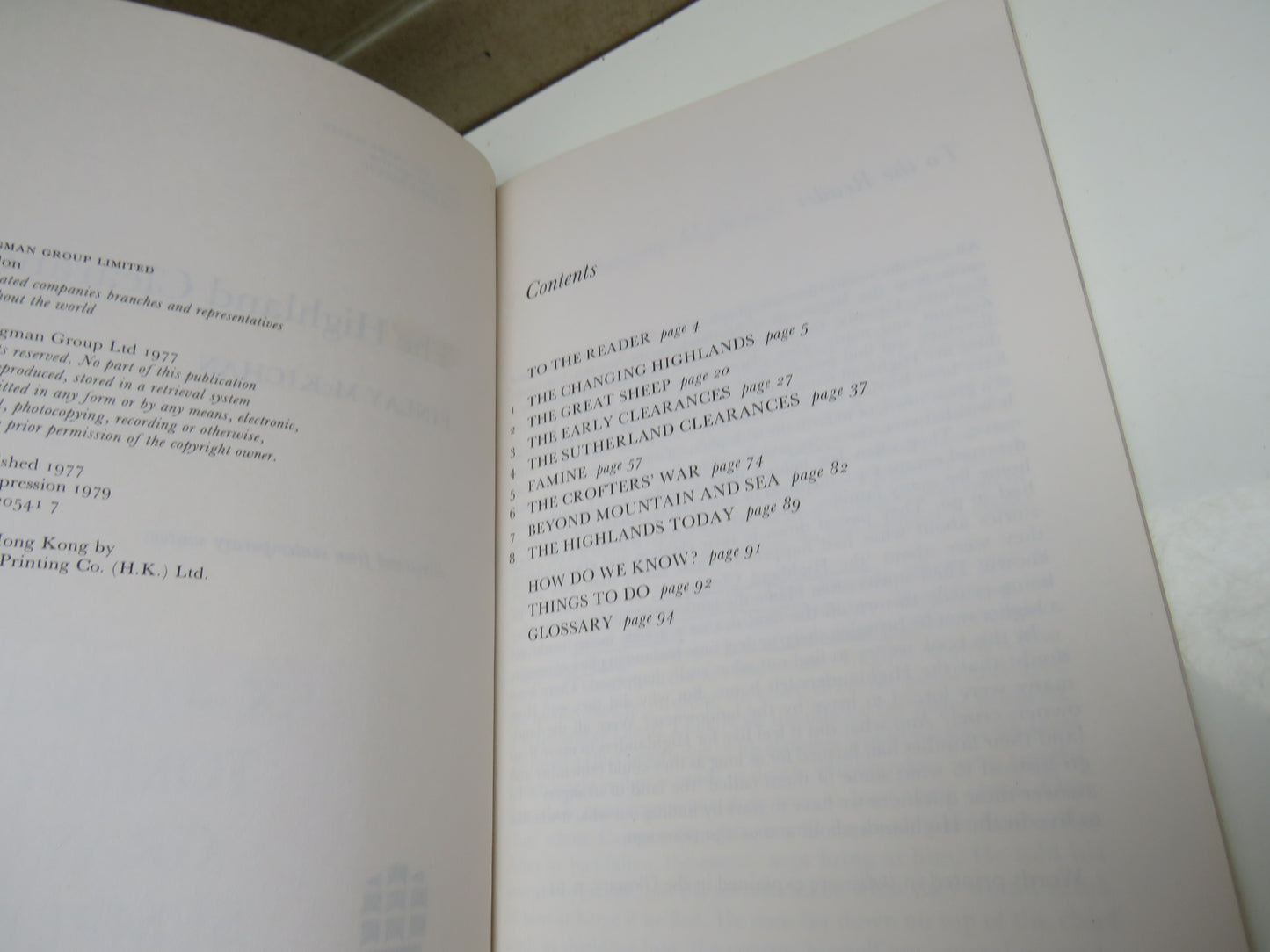 Then & There The Highland Clearances by Finlay McKichan, 1979