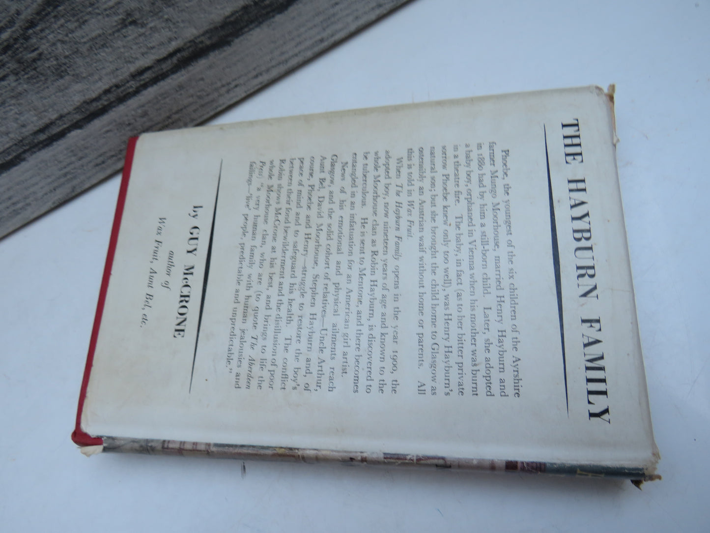 The Hayburn Family A Novel By Guy McCrone 1952