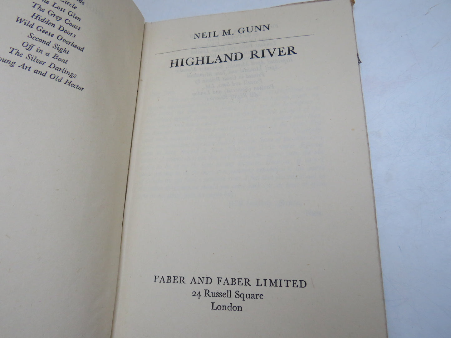 Highland River By Neil M. Gunn 1948