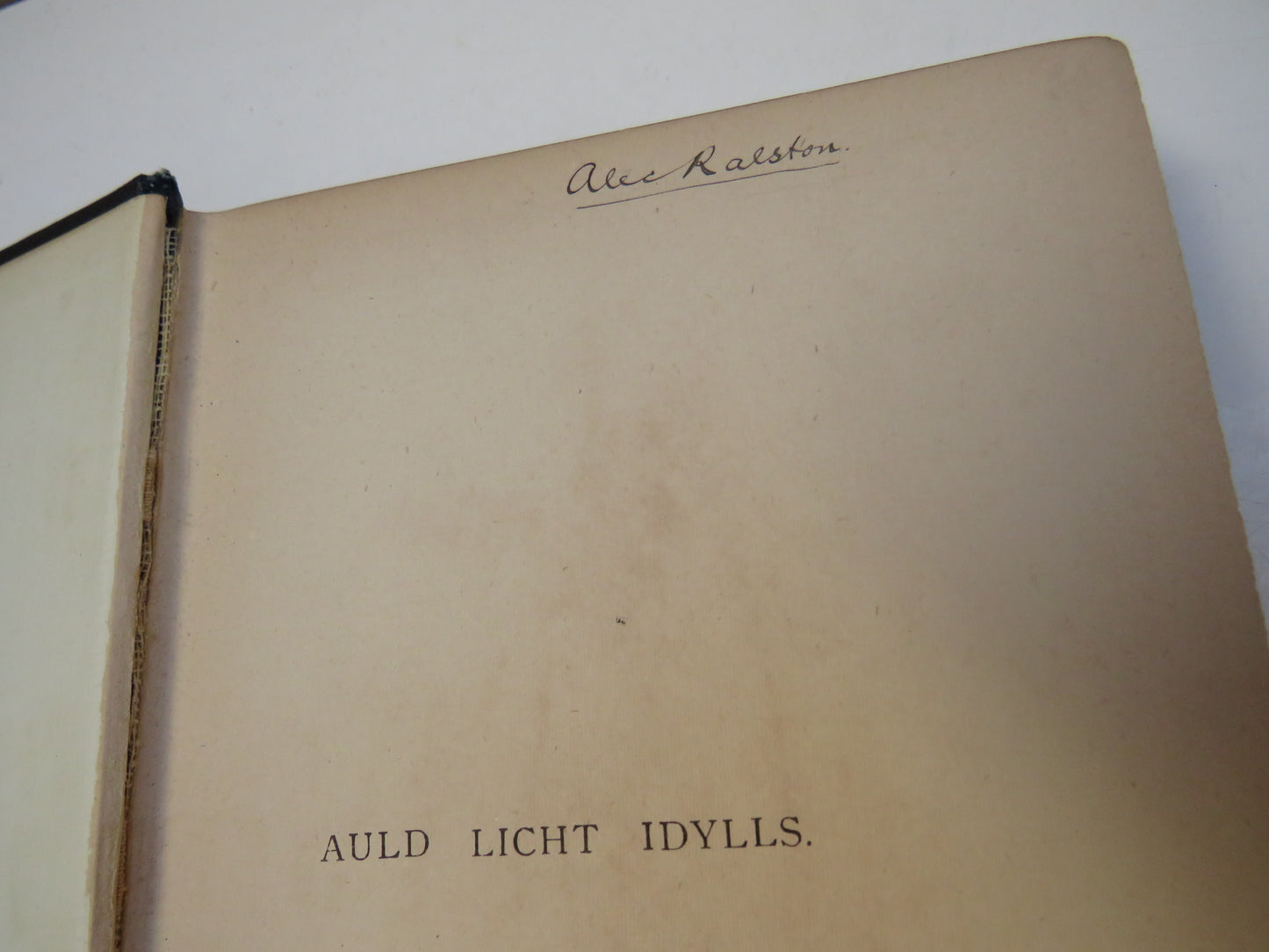 Auld Licht Idylls by J. M. Barrie, 1889