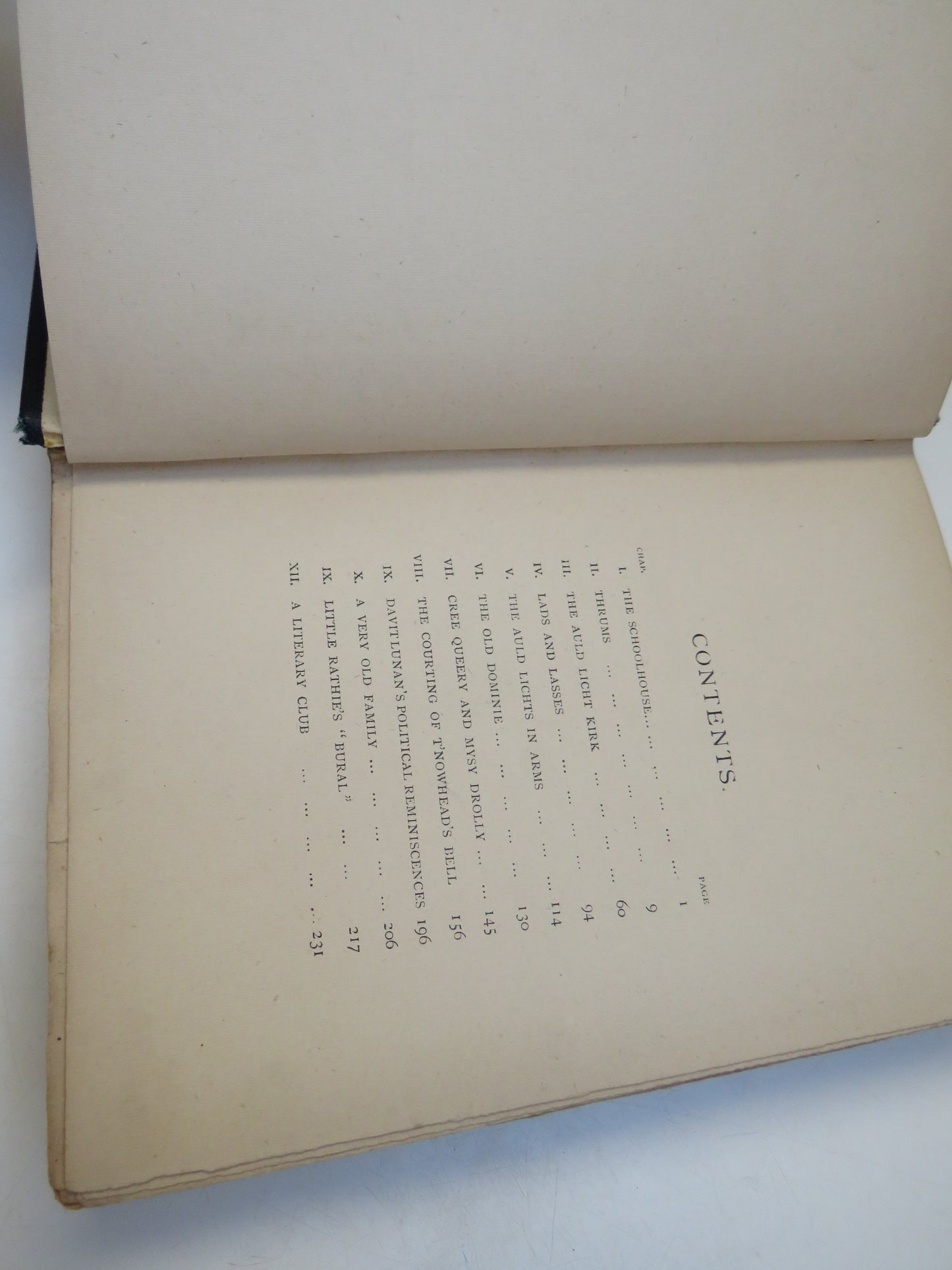 Auld Licht Idylls by J. M. Barrie, 1889