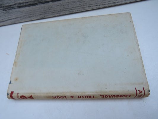 Language Truth & Logic By Alfred Jules Ayer 1967