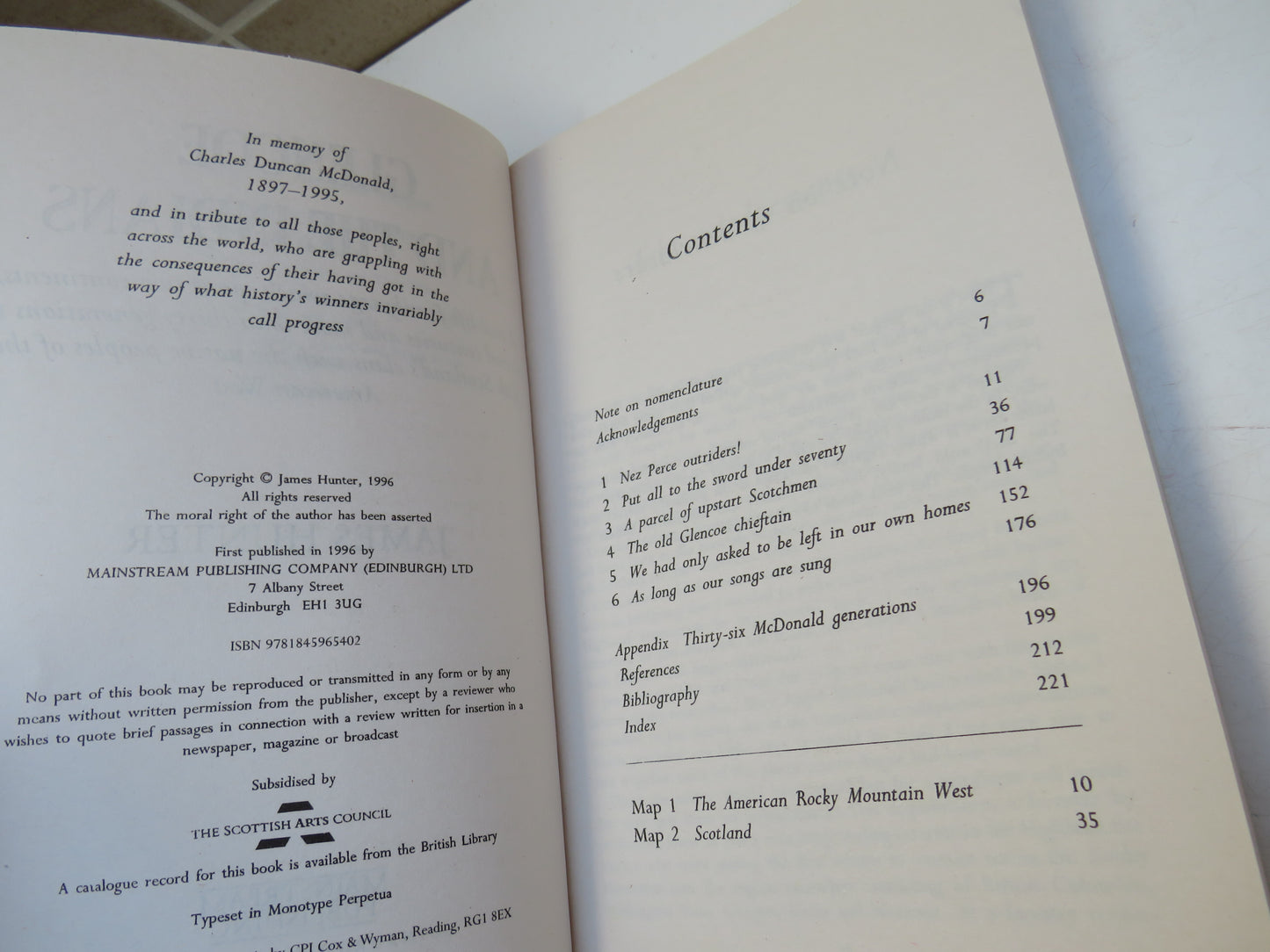 Glencoe and the Indians by James Hunter, 1996