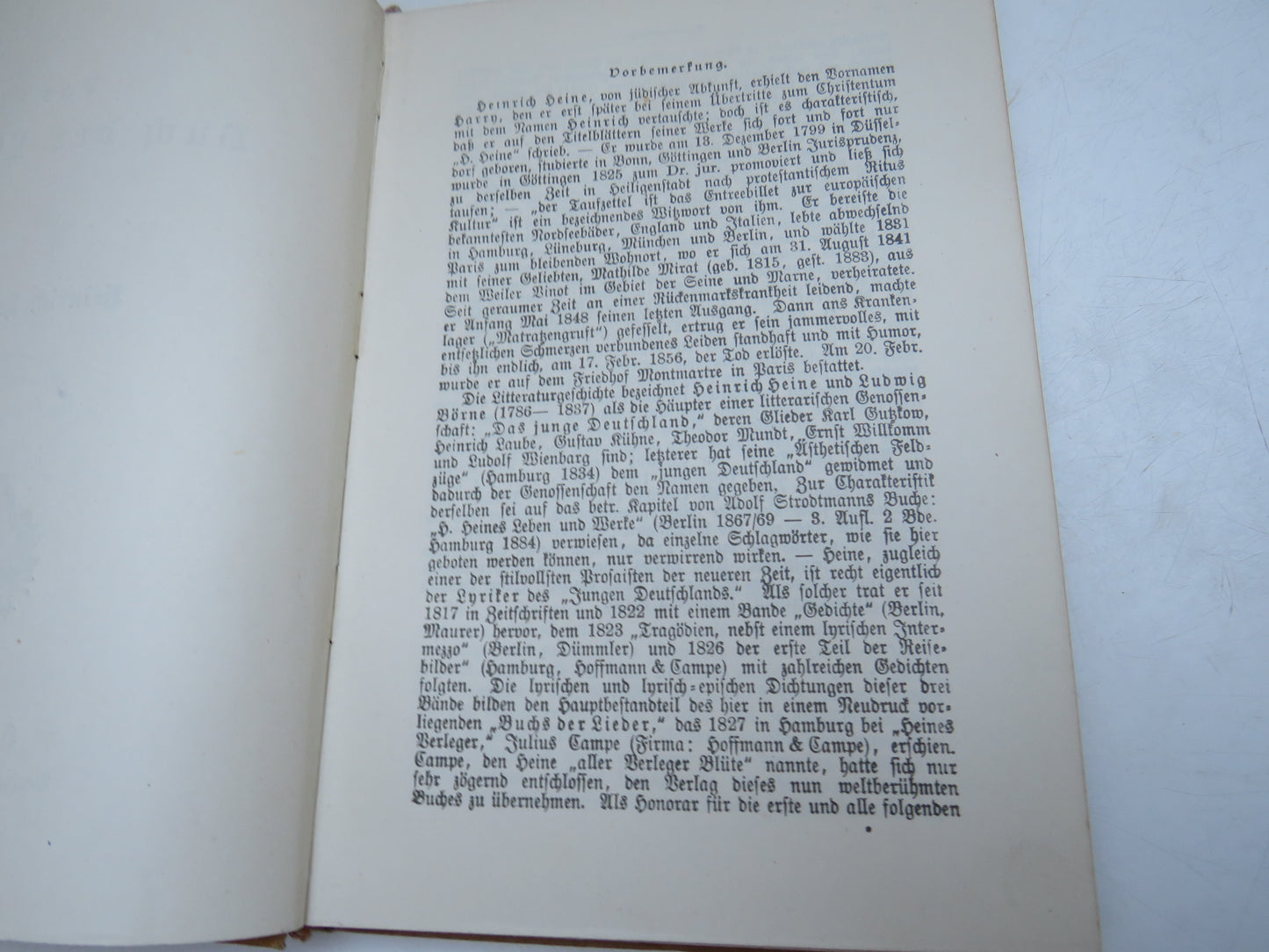 Das Buch Der Lieder Von Heinrich Heine Antique German Book