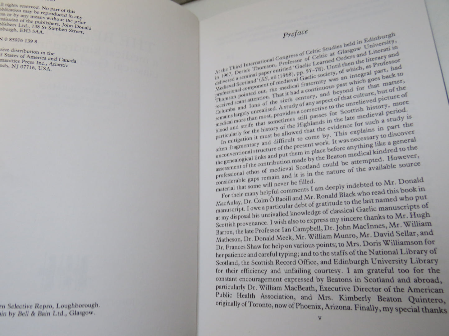 The Beatons A Medical Kindred In The Classical Gaelic Tradition By John Bannerman 1986 book image 5