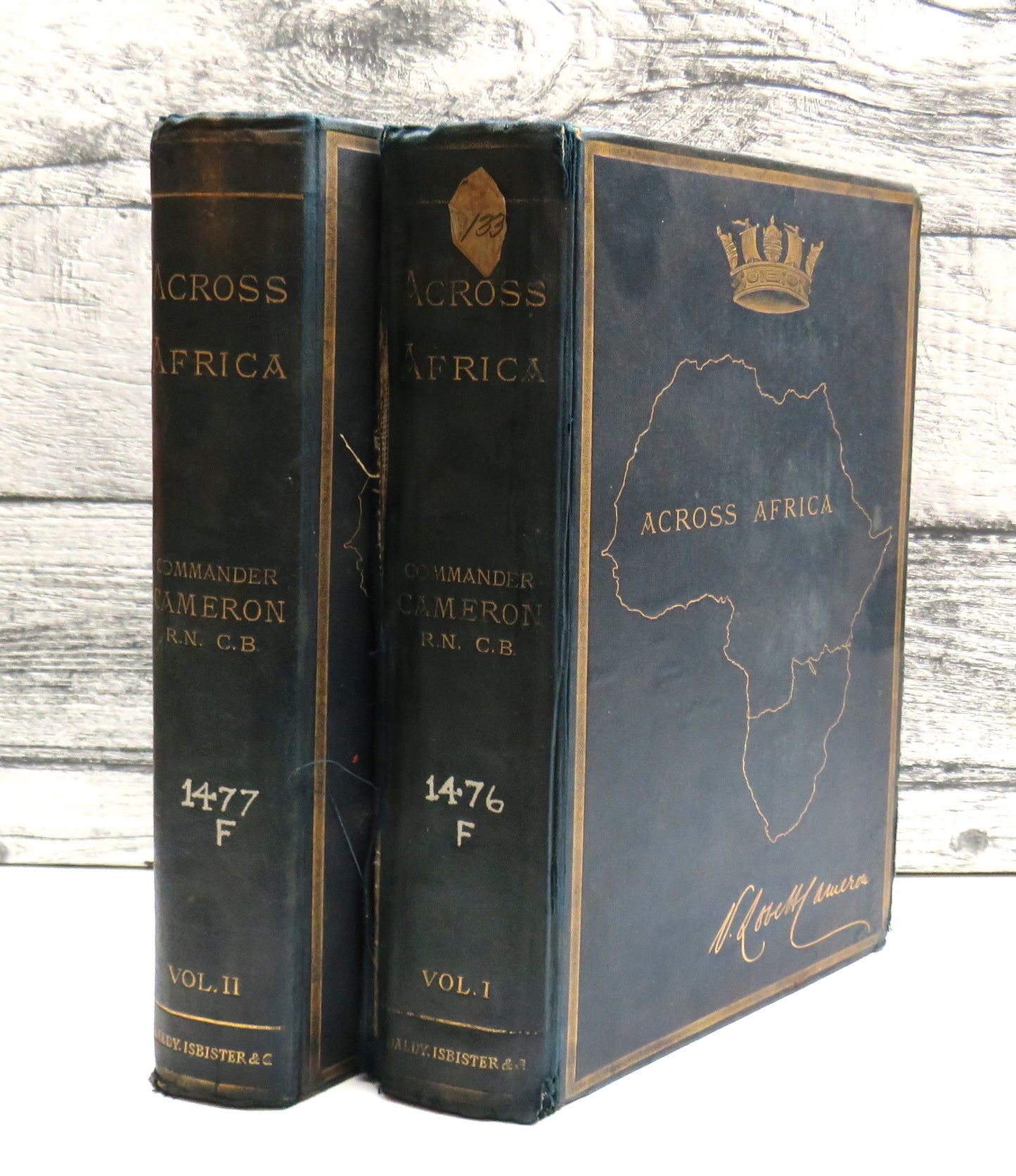 Across Africa By Verney Lovett Cameron 1877 2 Volumes