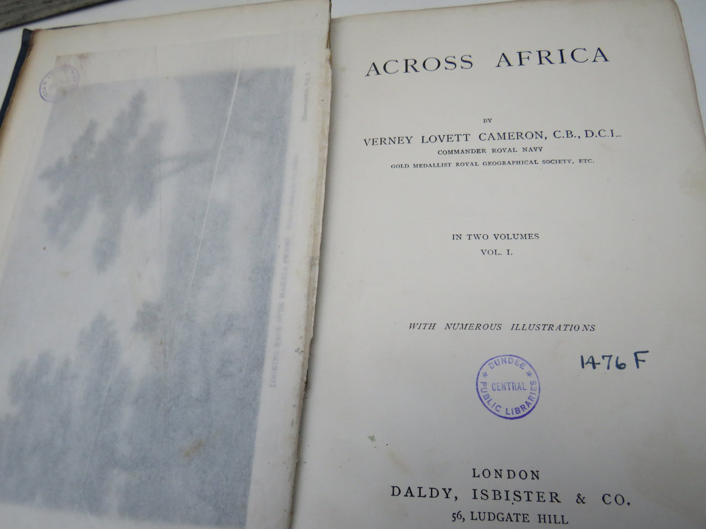 Across Africa By Verney Lovett Cameron 1877 2 Volumes