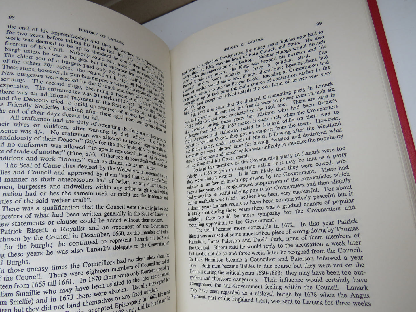 Lanark: The Burgh and Its Councils 1469-1880 By A. D. Robertson 1974