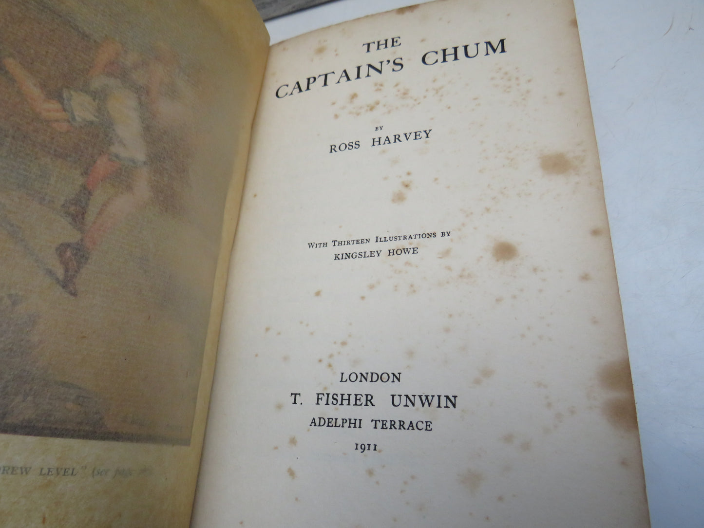The Captain's Chum By Ross Harvey 1911
