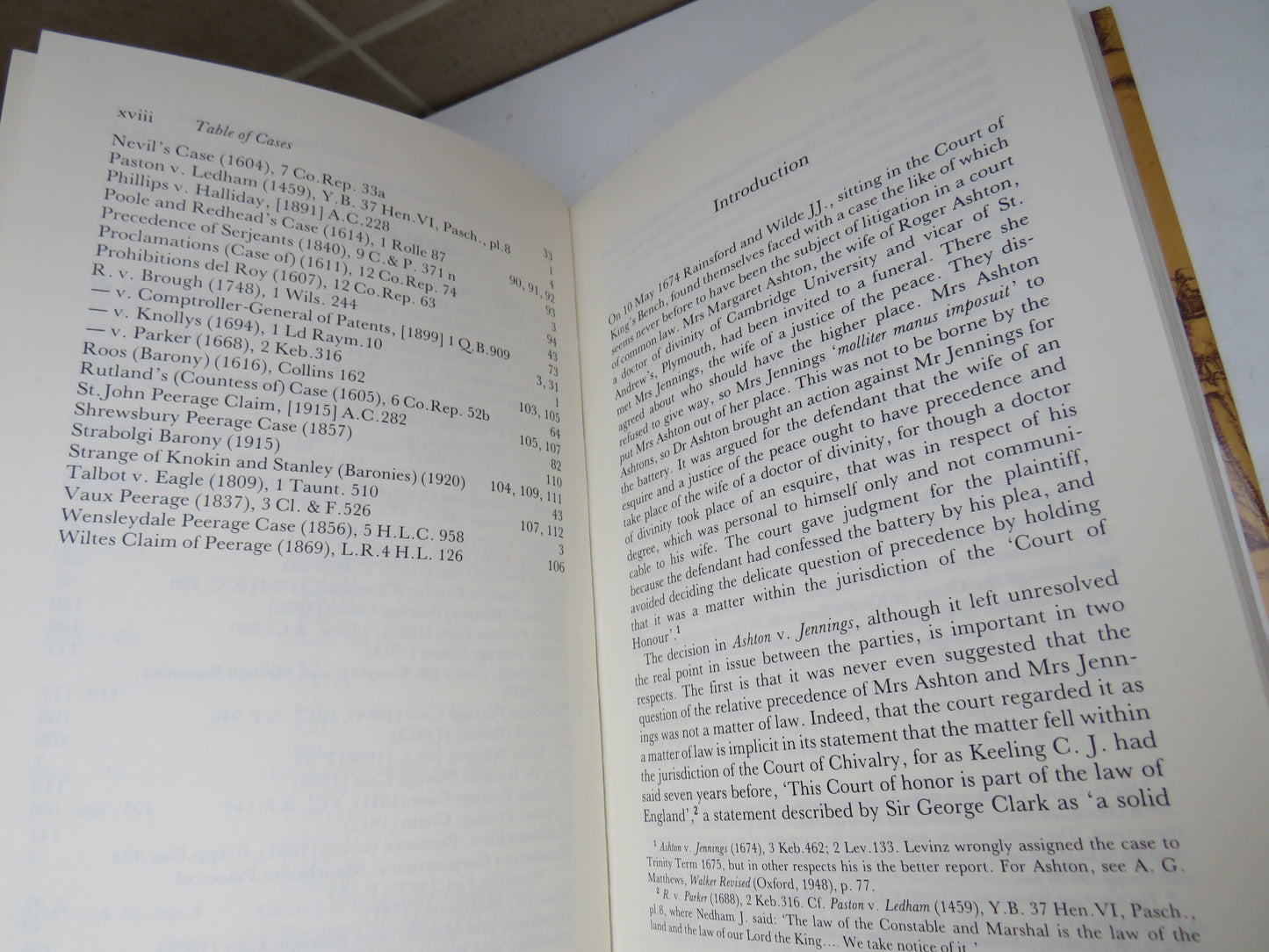 Precedence In England and Wales By G. D. Squibb 1981