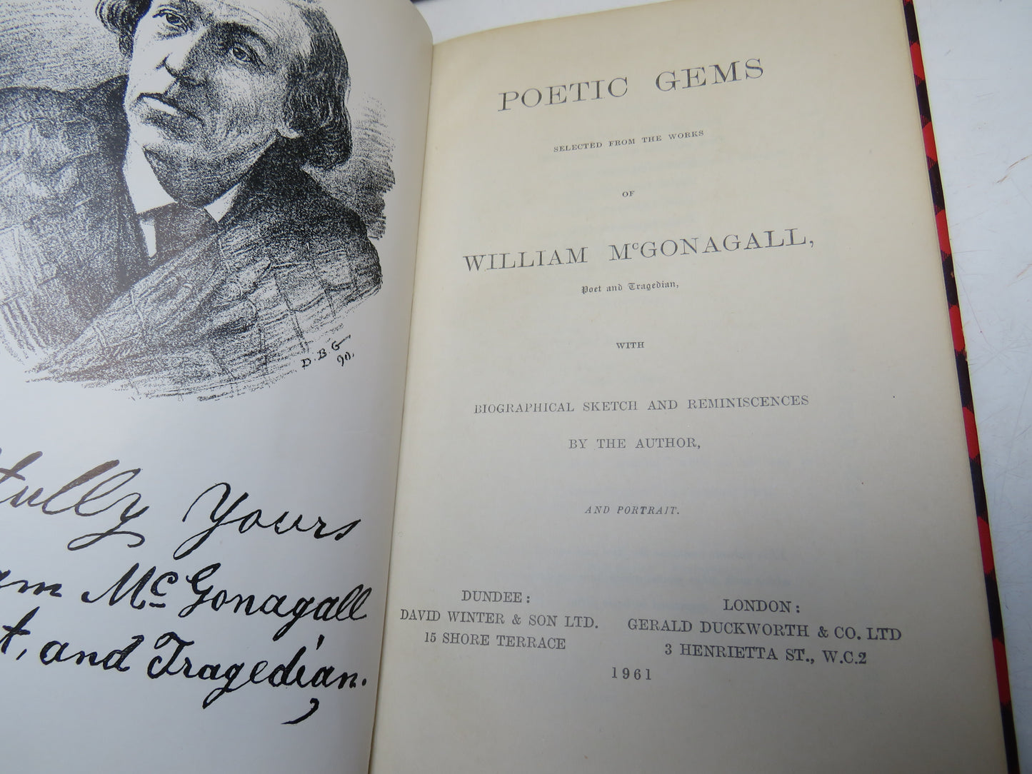 Poetic Gems Selected From The Works of William McGonagall 1961