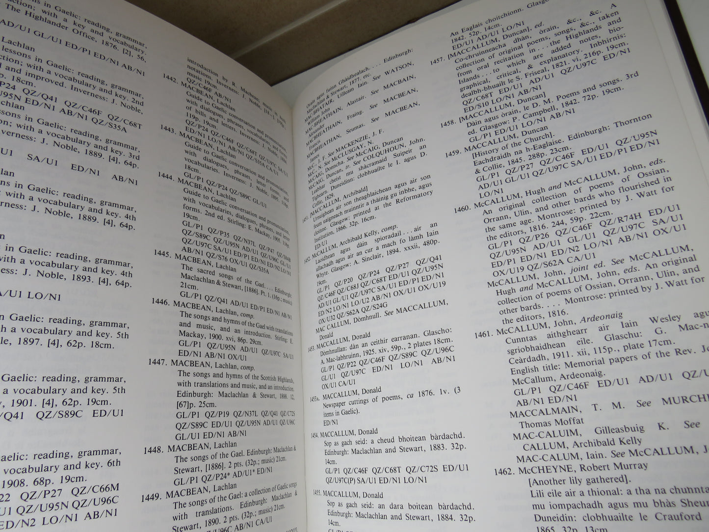 Scotland Gaelic Union Catalogue A List of Books Printed In Scottish Gaelic From 1567 to 1973 By Mary Ferguson and Ann Matheson 1984