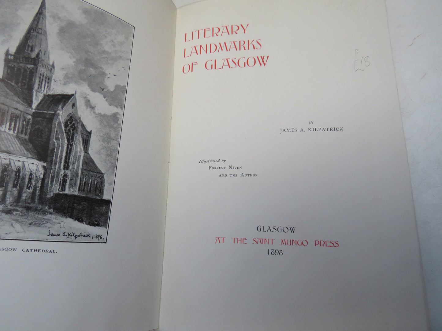 Literary Landmarks of Glasgow By James A. Kilpatrick 1898
