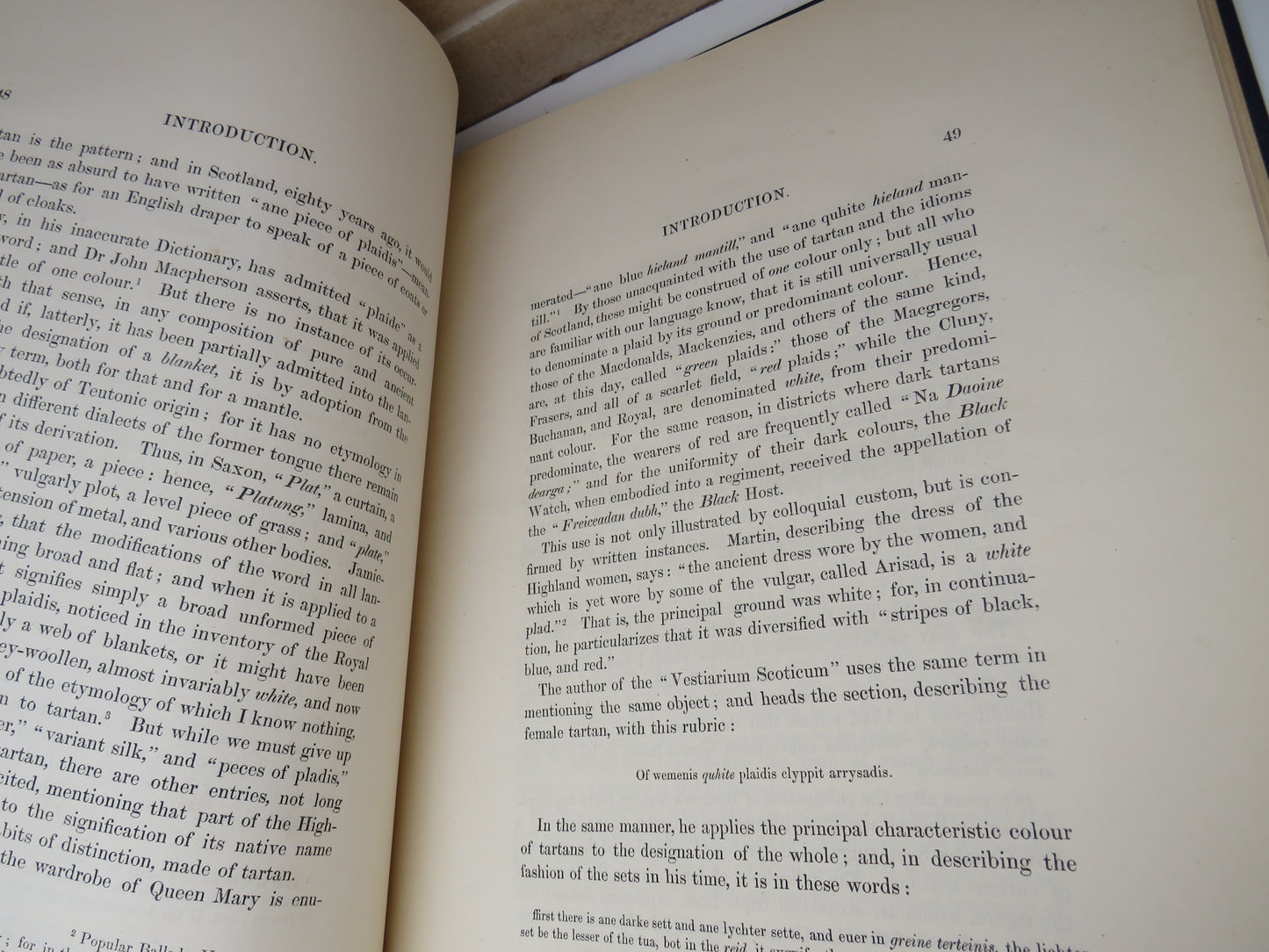 Vestiarium Scoticum: From The Manuscript Formerly In The Library of the Scots College At Douay With An Introduction and Notes By John Sobieski Stuart 1842