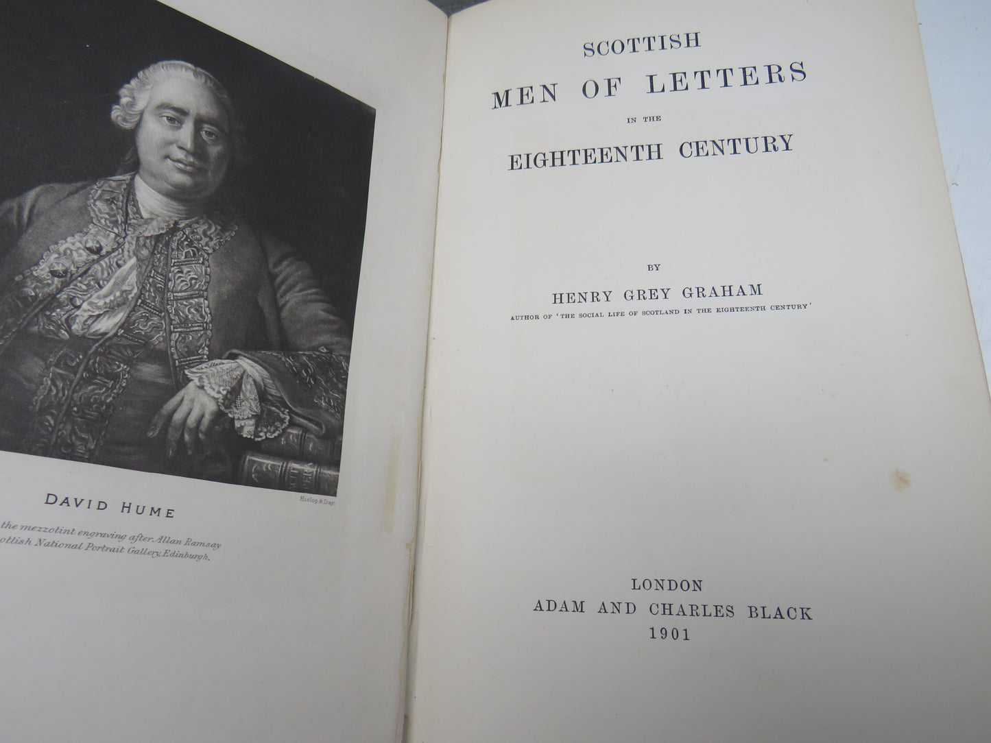 Scottish Men of Letters In The Eighteenth Century By Henry Grey Graham 1901
