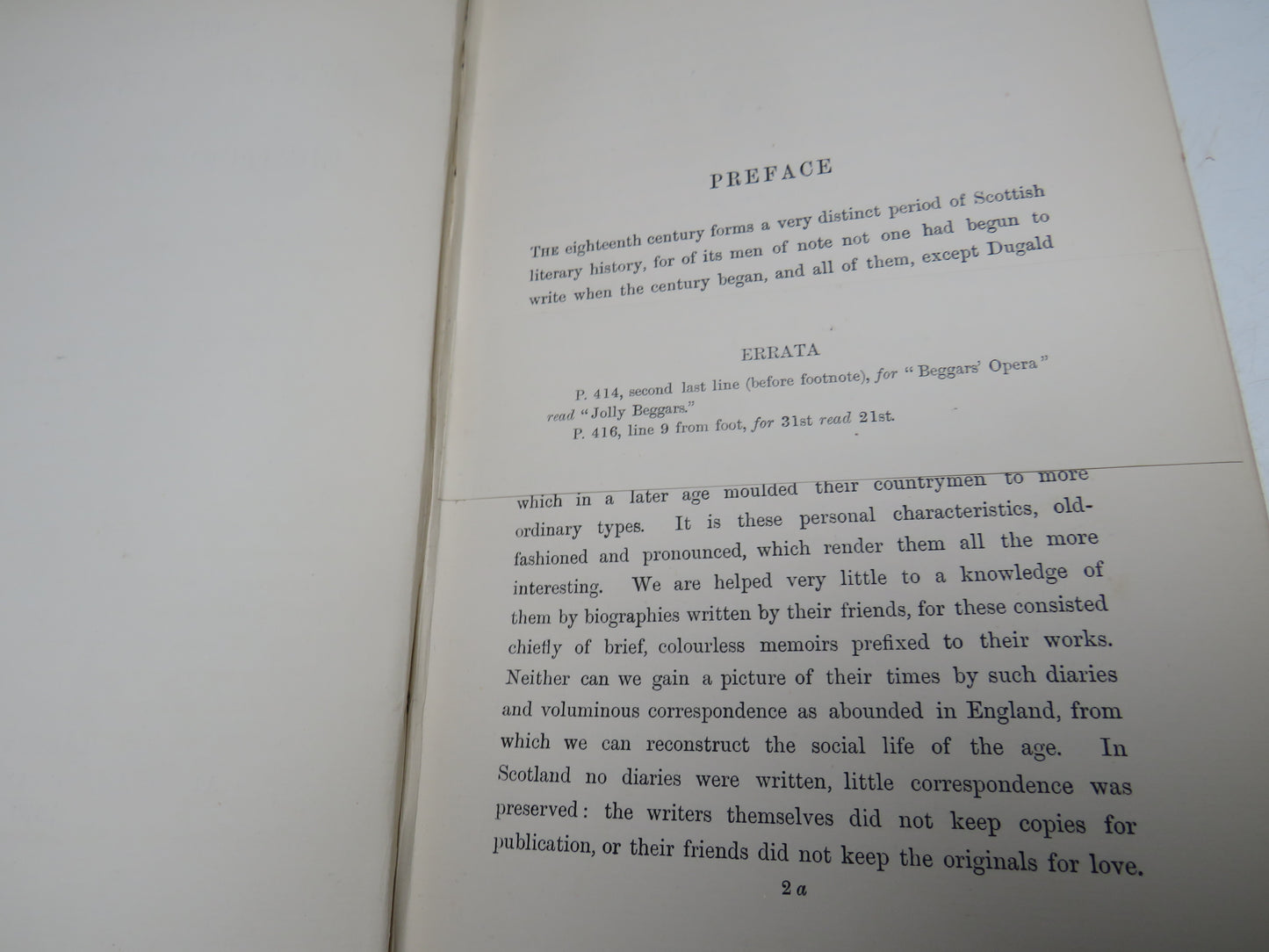 Scottish Men of Letters In The Eighteenth Century By Henry Grey Graham 1901