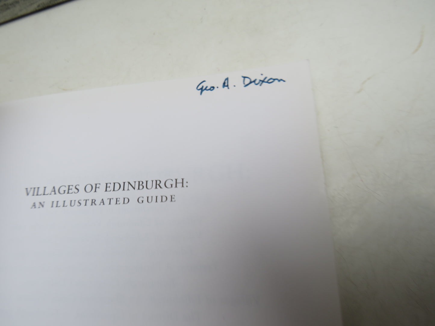 Villages Of Edinburgh An Illustrated Guide Volume II By Malcolm Cant 1999