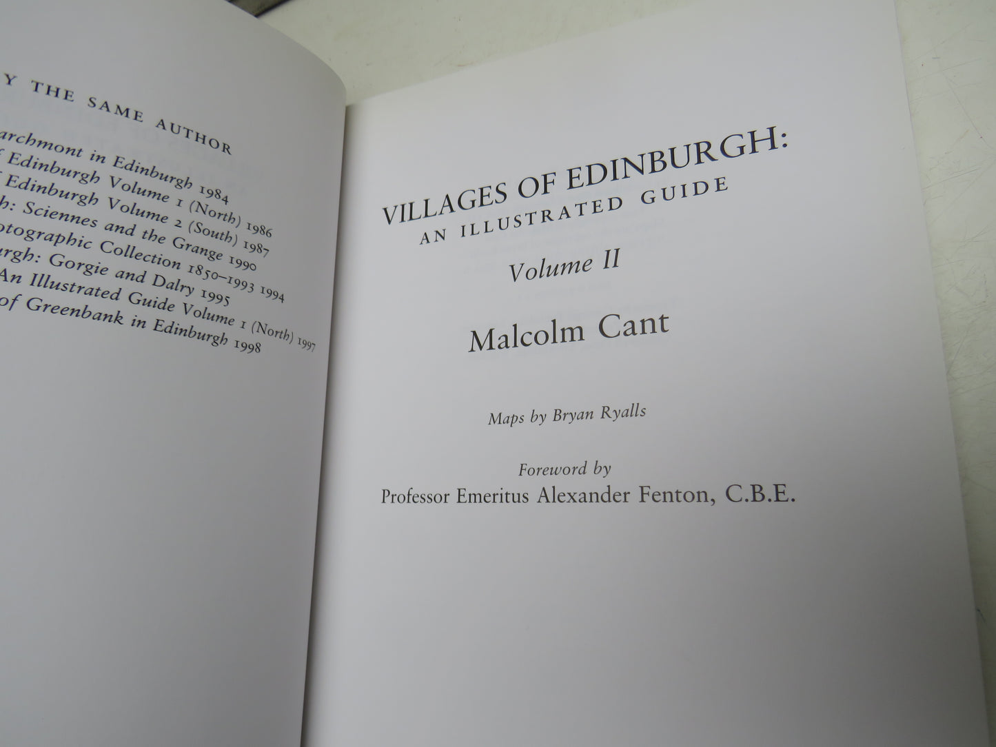 Villages Of Edinburgh An Illustrated Guide Volume II By Malcolm Cant 1999