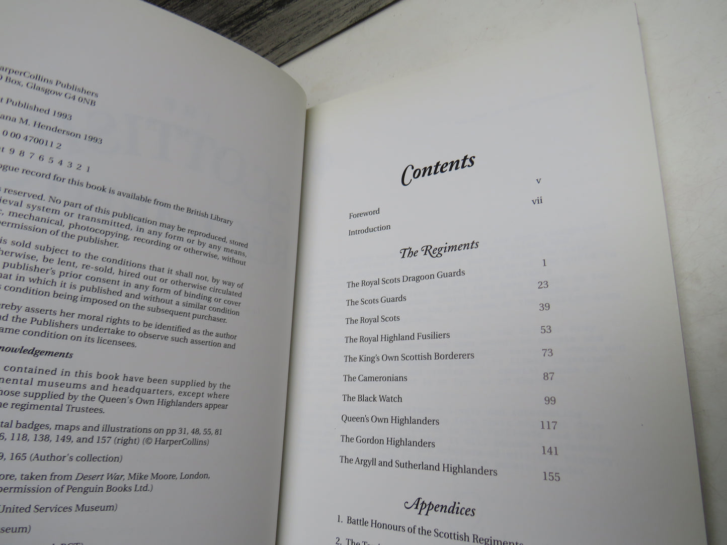 The Scottish Regiments By Diana M. Henderson 1993