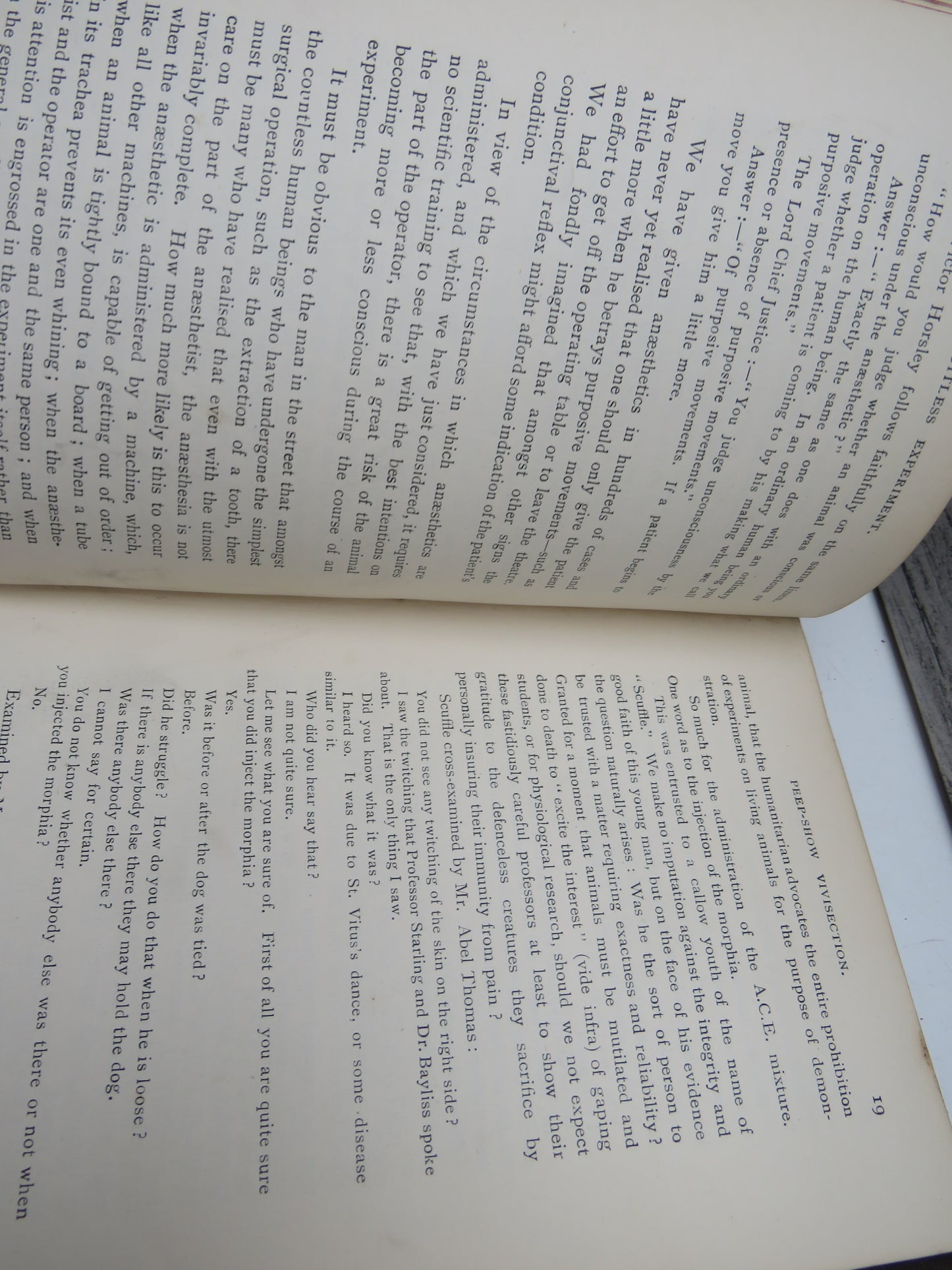Fruitless Experiment An Examination and Critical Analysis of the Claims Advanced on Behalf of Vivisection 1904