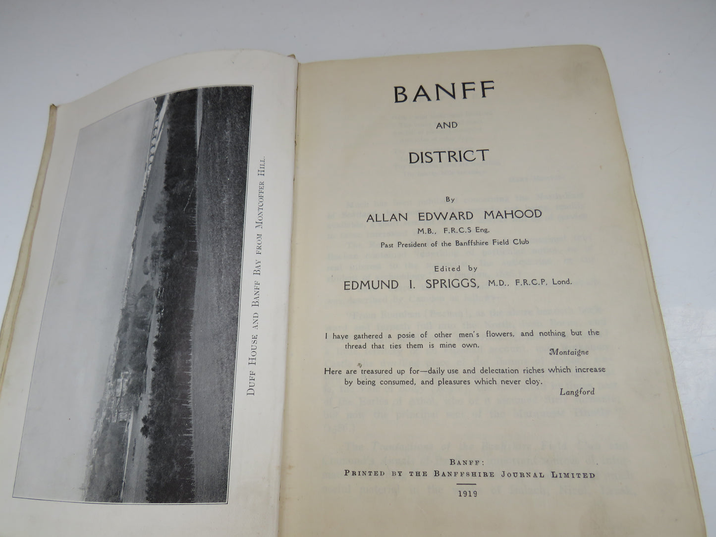 Banff and District by Allan Edward Mahood, 1919