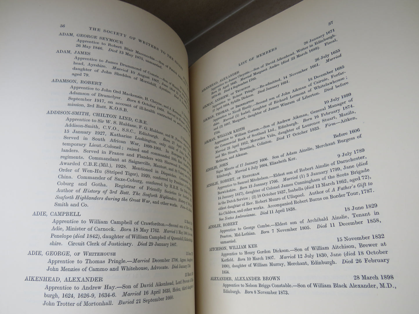 The Society Of Writers To His Majesty's Signet With A List of the Members and Abstracts of the Minutes of the Society, The Commissioners and the Council and The Early History of the Scottish Signet 1936