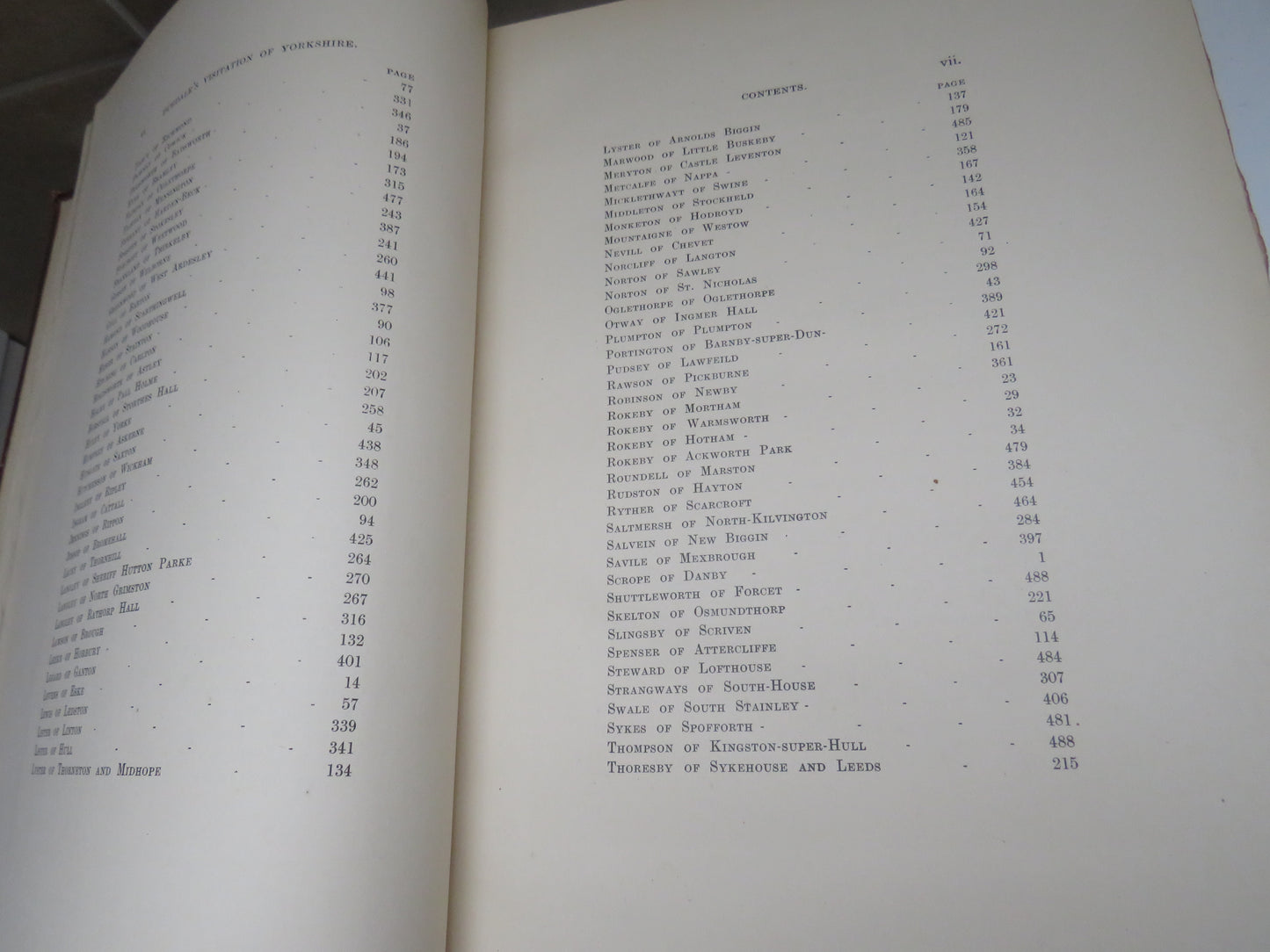 Dugdale's Visitation of Yorkshire With Additions Edited By J.W. Clay Volume II 1907