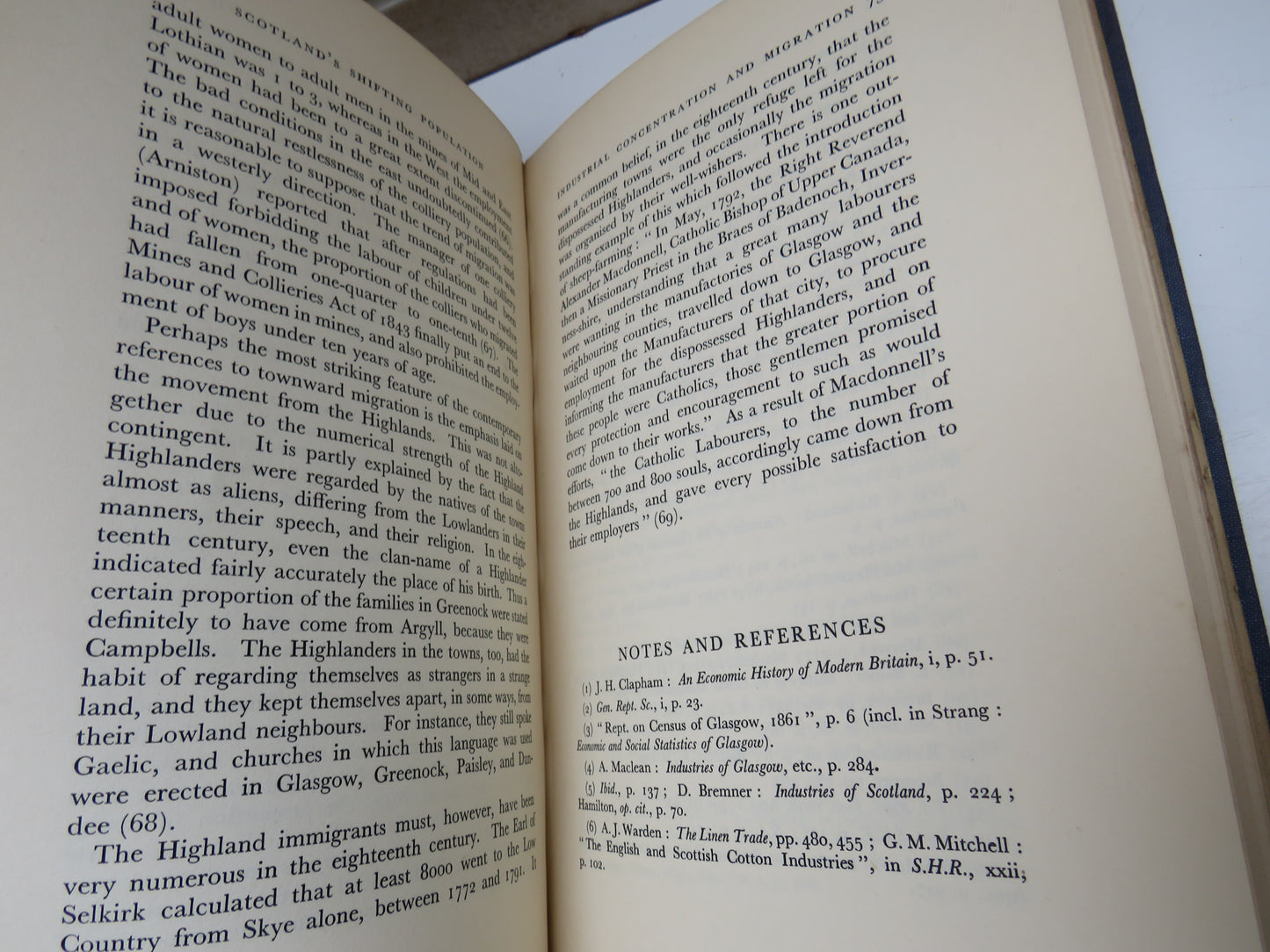Scotland's Shifting Population 1770-1850 By D. F. Macdonald 1937