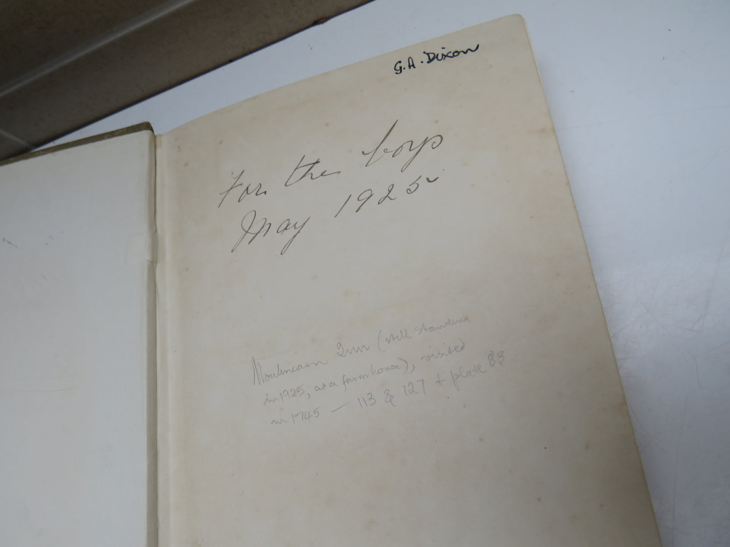 Pitlochry Past and Present: Being A Guide Book For Visitors and Tourists and For Boy Scouts By John H. Dixon 1925