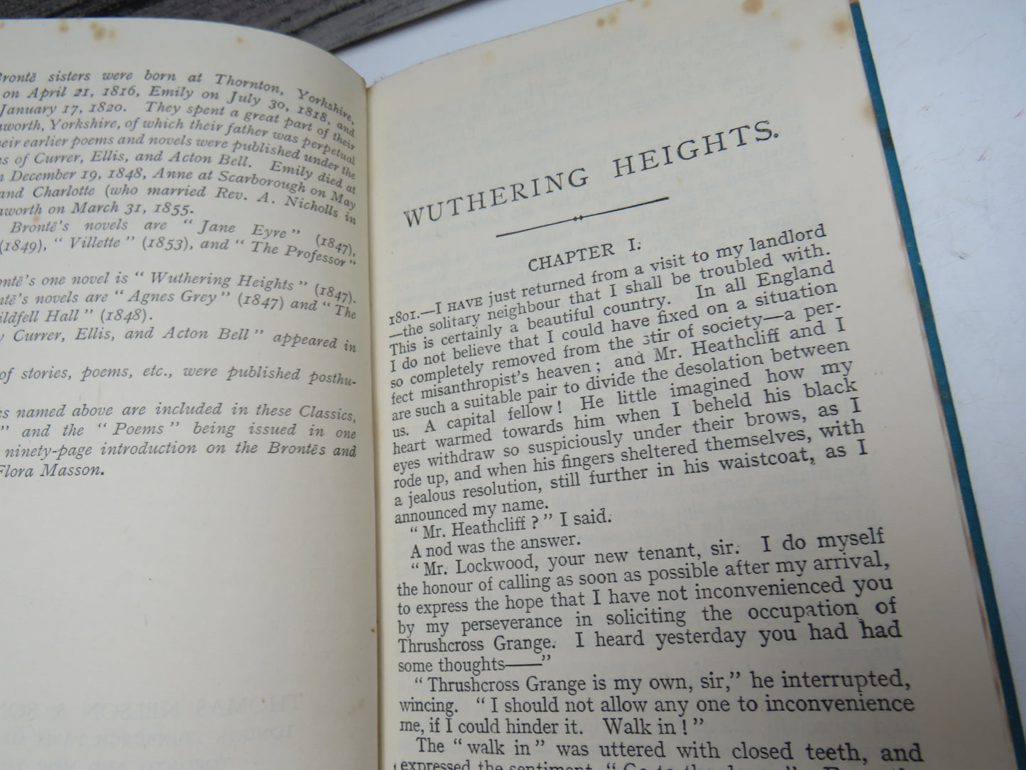 Wuthering Heights By Emily Bronte - The Nelson Classics