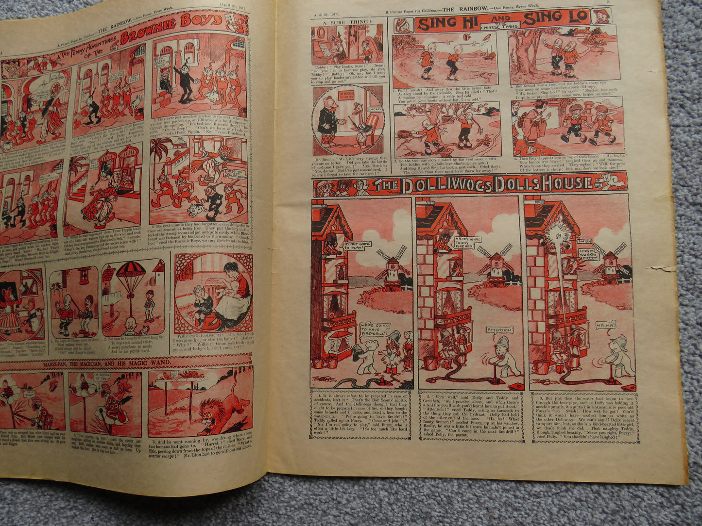 The Rainbow The Children's Paper That Parents Approve Of N0. 168 Vol 4 1917, Antique